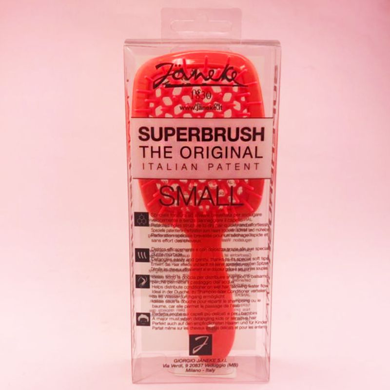 Janeke Superbrush Small Расческа для волос Коралловый неон