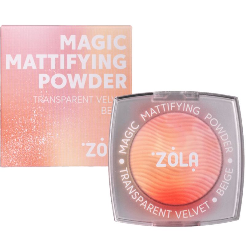 ZOLA Пудра для лица Magic Mattifying Powder Beige, 5 г