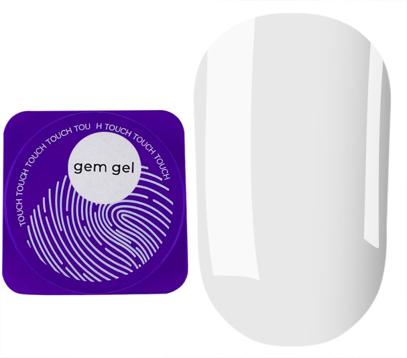 Touch Гель для наращивания на гелевые типсы и объемных дизайнов Gem Gel, 5 мл