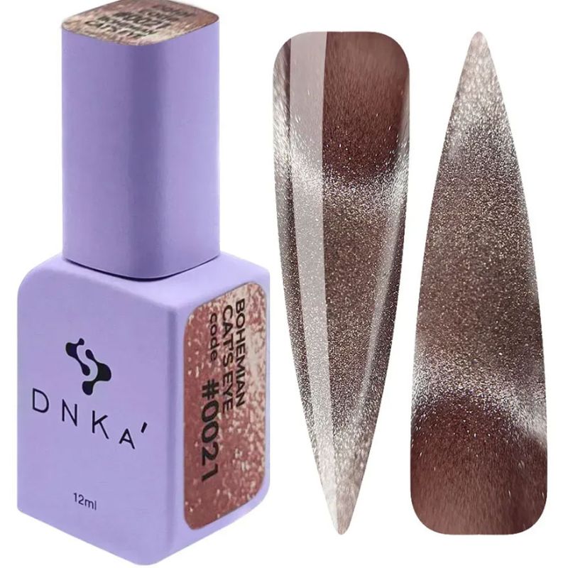 DNKa Гель-лак для нігтів Bohemian Cat's Eye HEMA/ TPO Free 0021, 12 мл