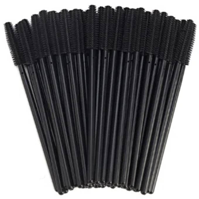 Silicone hair brush, black on a black base (50 pcs/pack)
