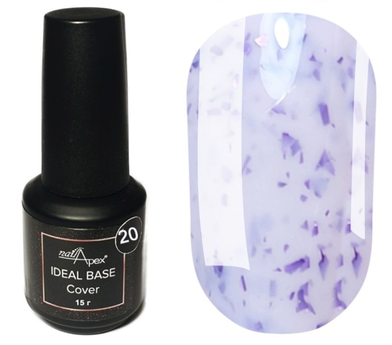 NailApex Ideal Base №20 (lilac mojito), 15 g