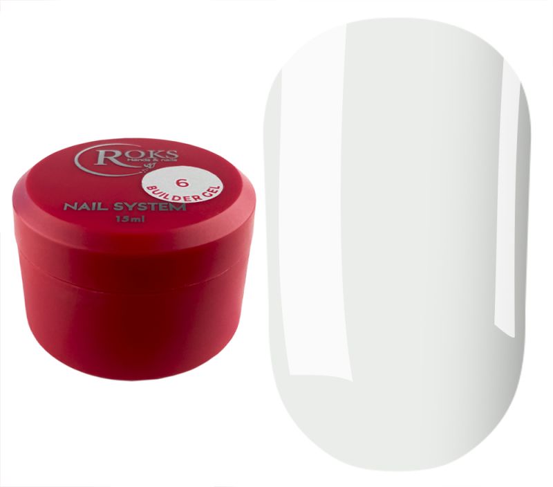 Roks Gel for nails Builder Gel No. 6 transparent, 15 ml