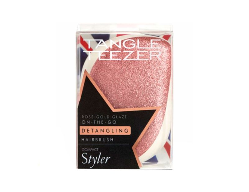 Tangle Teezer Hairbrush Compact Styler Glitter Rose