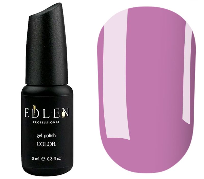 Edlen Gel nail polish 018 (pastel lilac-purple, enamel), 9 ml