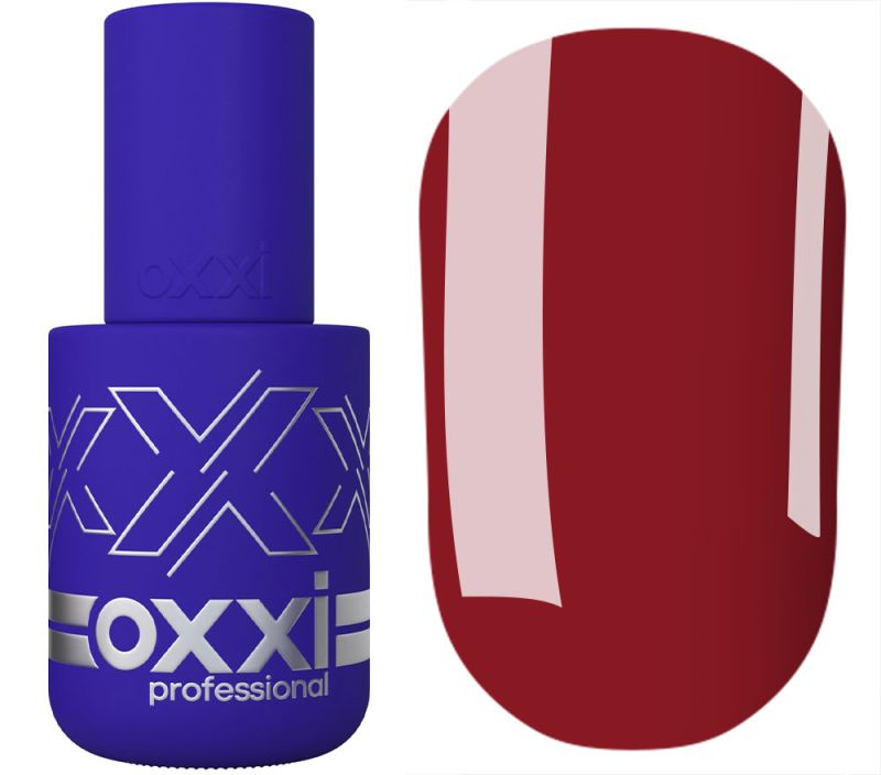 OXXI Gel nail polish No. 300 (cherry, enamel), 10 ml