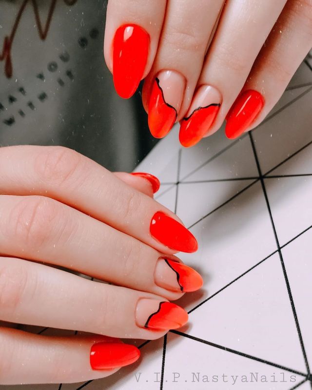 Kira Nails gel varnish No. 166 (piquant red, enamel), 6 ml