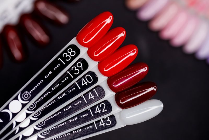 MOON FULL color Gel polish No. 139 gel-varnish (dark red, enamel), 8 ml