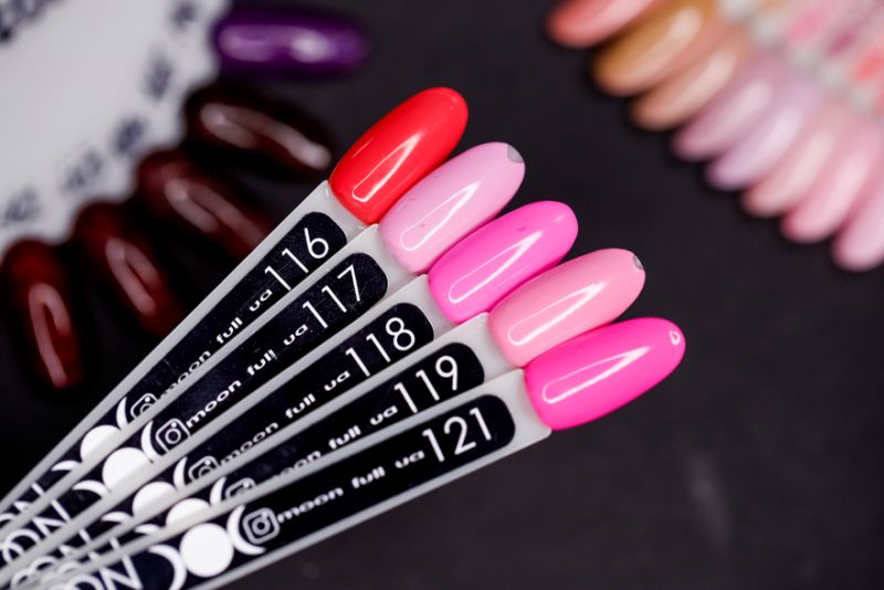 MOON FULL color Gel polish No. 118 gel-varnish (neon pink, enamel), 8 ml