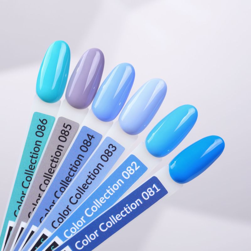 Kira Nails gel varnish No. 086 (greenish-turquoise, enamel), 6 ml