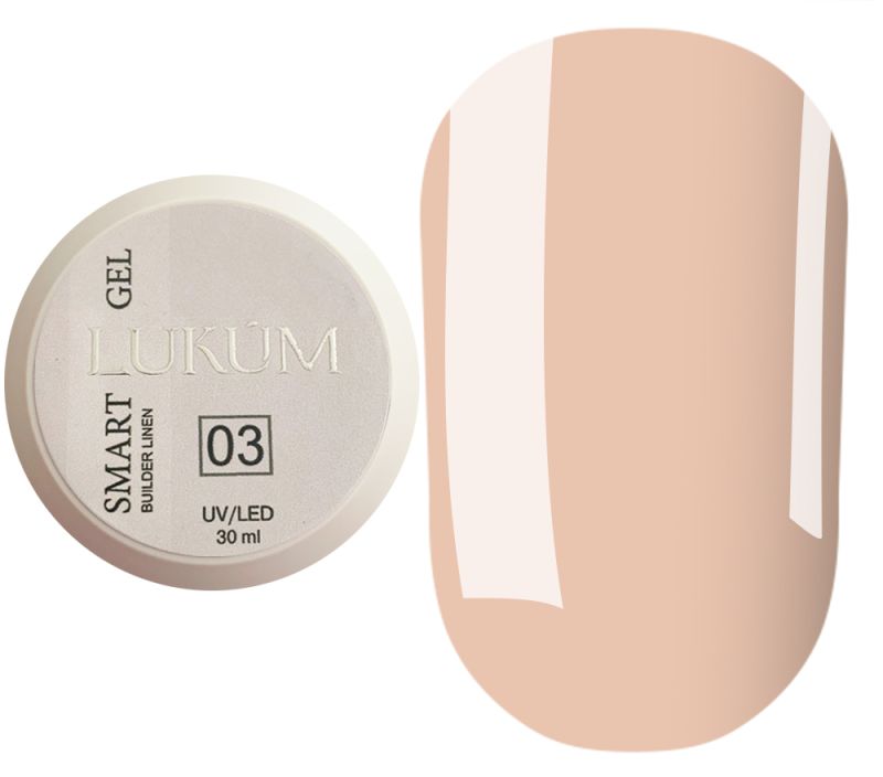 Lukum Гель для ногтей Smart Gel №03 (Linen), 30 мл