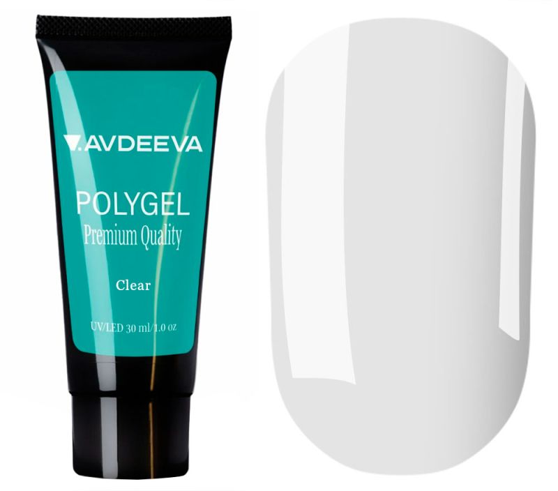 Victoria Avdeeva Гель для ногтей Polygel Clear, 30 мл