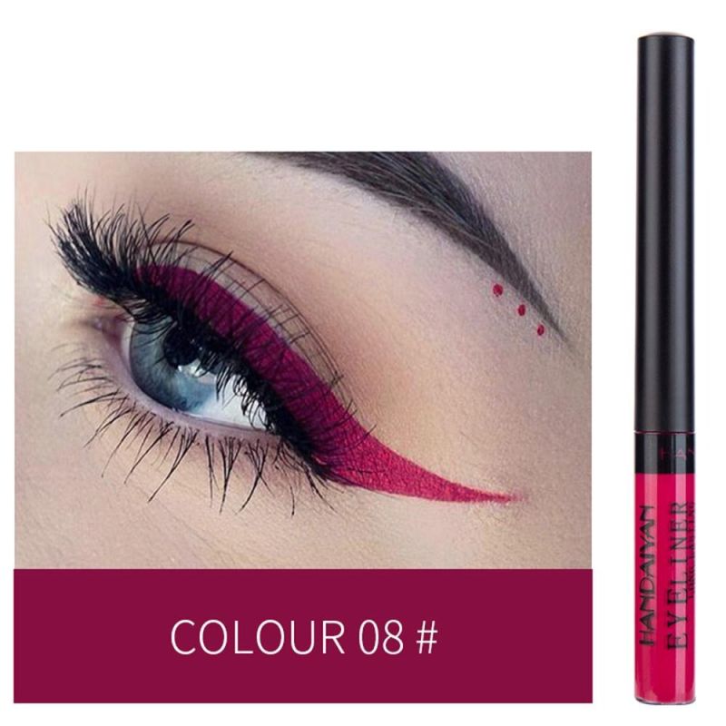HANDAIYAN Matte Liquid Eyeliner №08 (темно-розовый) - Жидкая подводка для глаз, 2 г