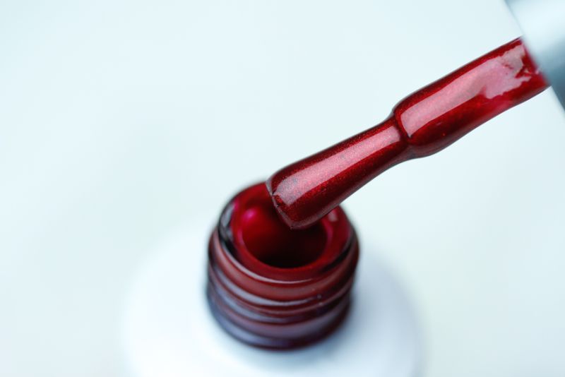 Atica Firebird GPM186 gel varnish (cherry, micro-shine), 7.5 ml