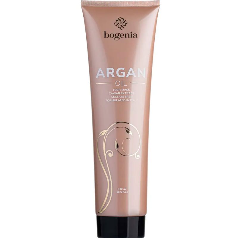BOGENIA Hair mask with Argan Oil & Caviar Extract, 300 ml