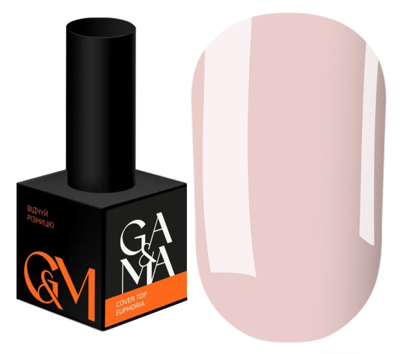 GA&MA Top for gel polish camouflage Cover top Euphoria, 10 ml