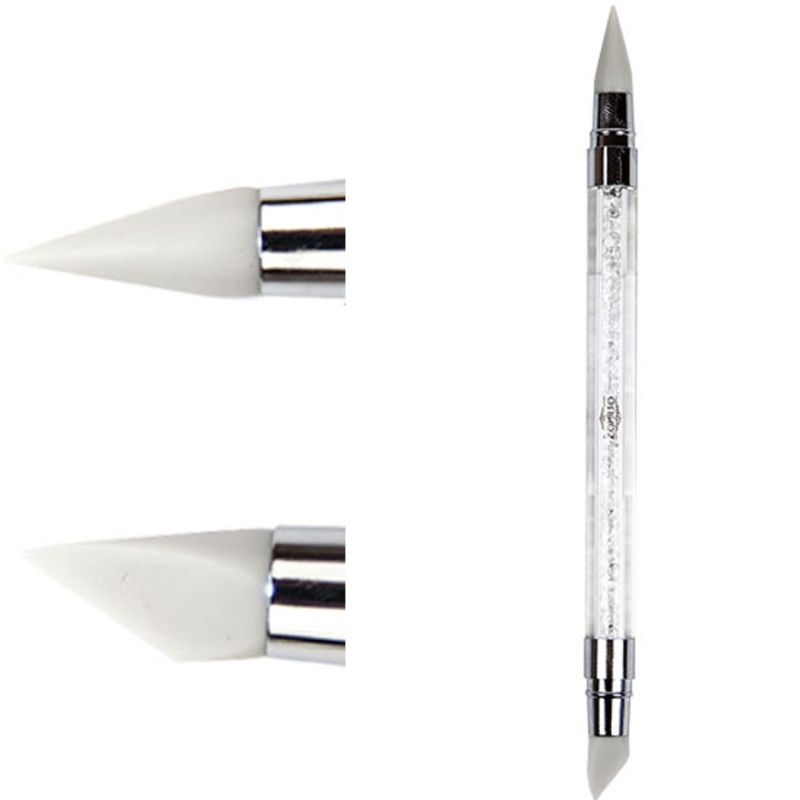 Силиконовая кисть Komilfo Silicone Brush №1 (пика+скошенная лопатка)