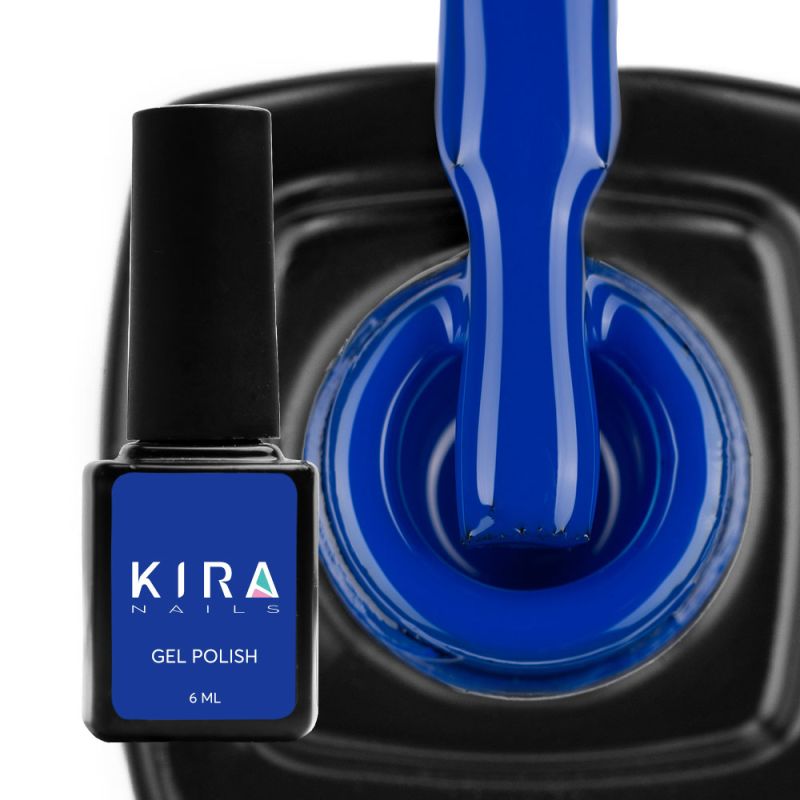Kira Nails gel varnish No. 189 (electric blue, enamel), 6 ml
