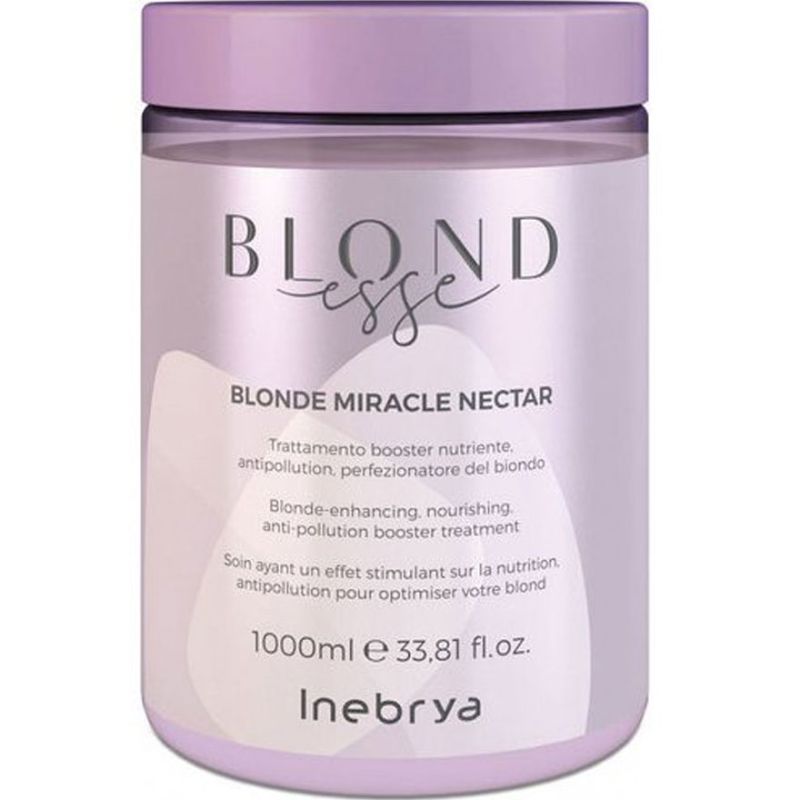 Inebrya Интенсивная питательная маска для блонда Blonde Miracle Nectar, 1000 мл