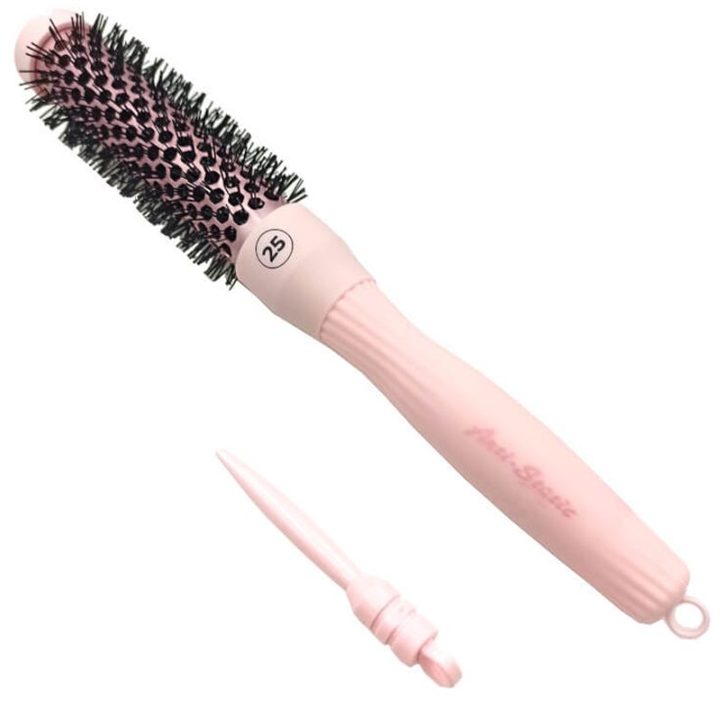 Olivia Garden - PRO THERMAL Anti-static, брашинг продувной 25 мм, Pastel Pink