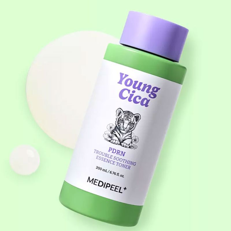 MEDI-PEEL Тонер-эссенция успокаивающая с центеллой и PDRN Young Cica PDRN Trouble Soothing Essence Toner, 200 мл