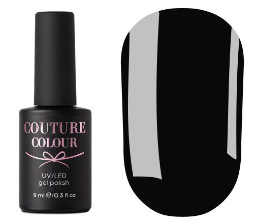 Гель-лак Couture Colour №036 (черный, эмаль), 9 мл