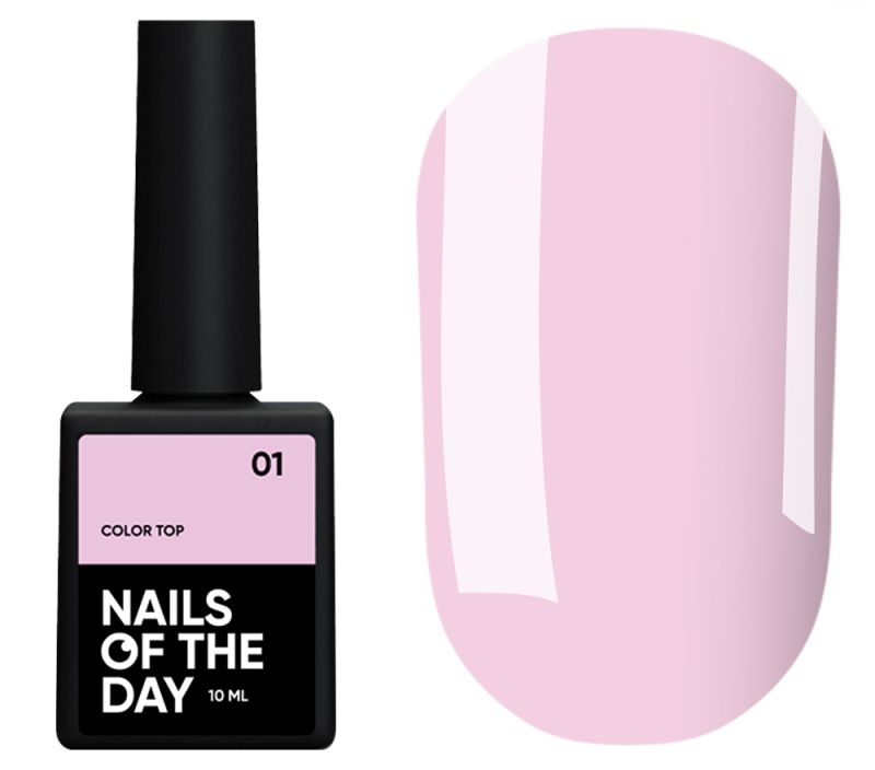 Nails Of The Day Nail top Color top No. 01 (pale pink), 10 ml