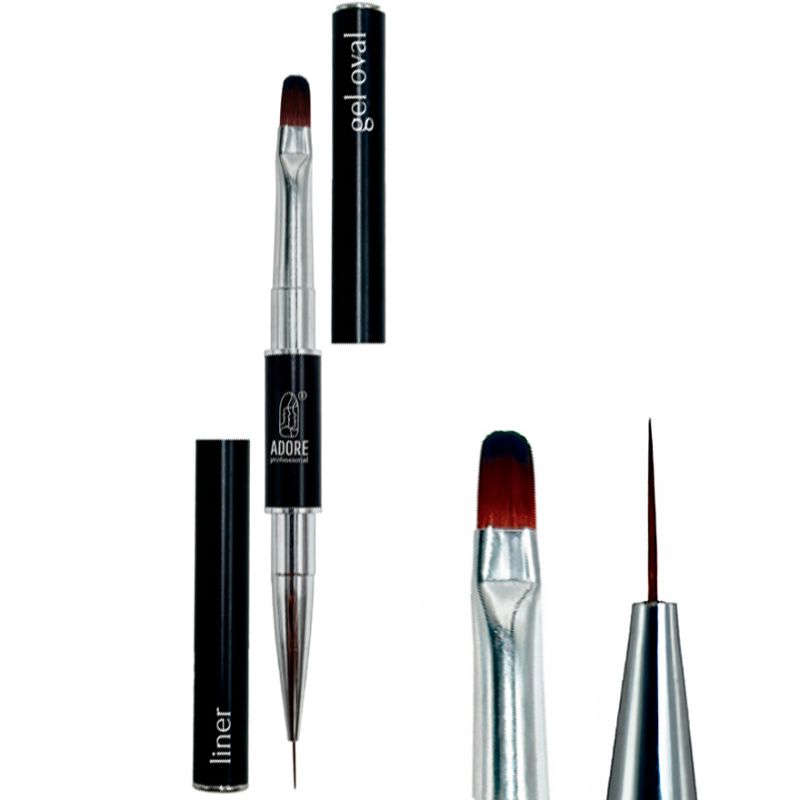 ADORE Professional Кисть двухсторонняя Acryl Gel Brush&Slise №7