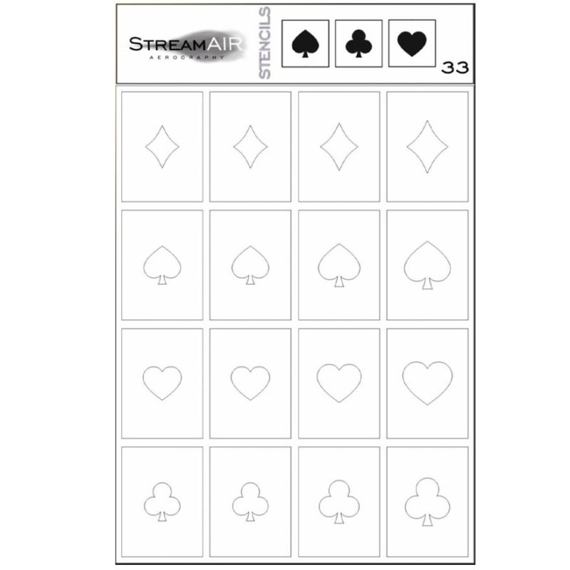 StreamAIR Airbrush stencil No. 33