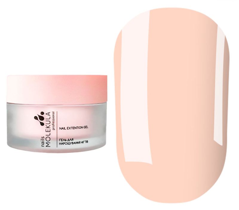 Molekula моделирующий гель Builder gel MOUSSE MB209 PEACH NUDE, 15 мл