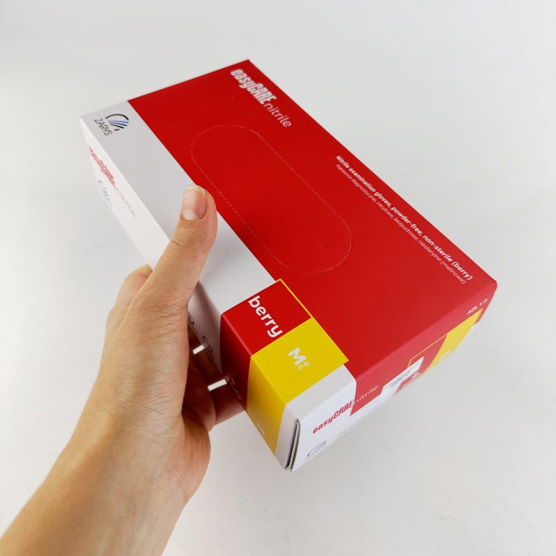 easyCARE Рукавички нiтриловi Berry (M) 100шт/уп (50 пар), щiльнiсть 4 г