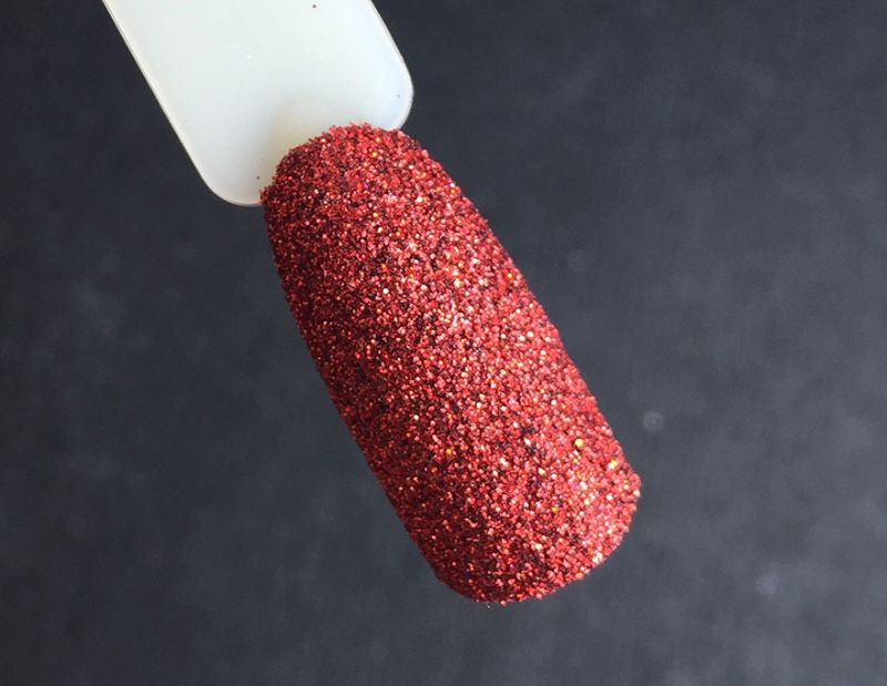 Komilfo spangles 004, size 0.1 mm, (red, hologram), 2.5 g