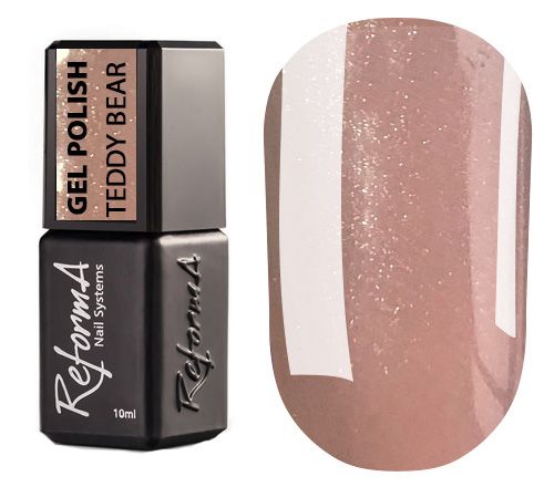 Reforma gel polish, Teddy Bear (beige-pink, micro-shine), 10 ml