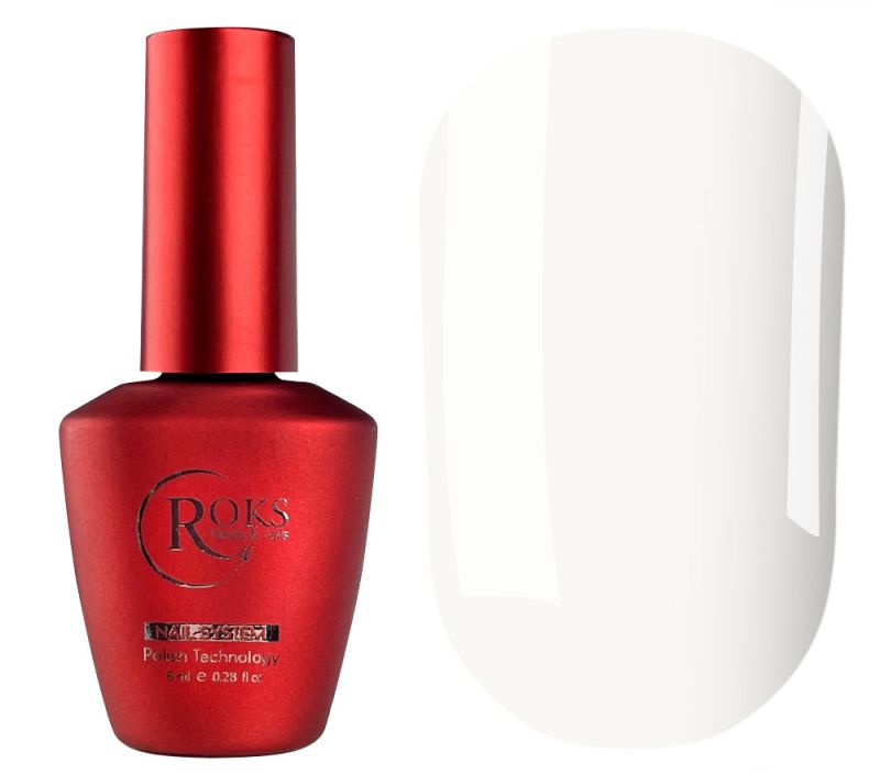 Roks Top for nails without a sticky layer Milk no wipe top, 8 ml
