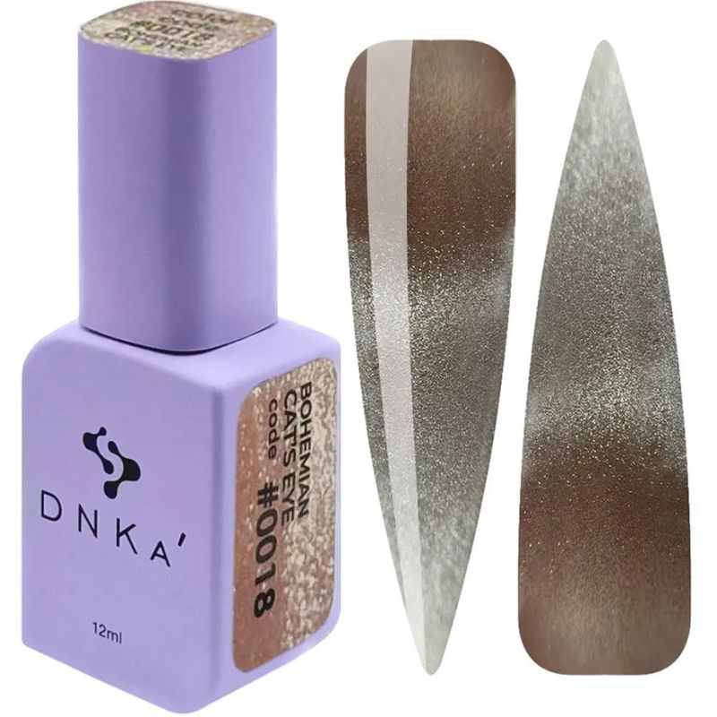DNKa Гель-лак для ногтей Bohemian Cat's Eye HEMA/ TPO Free 0018, 12 мл