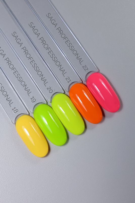 SAGA professional gel polish Colorist, набір (018-022)