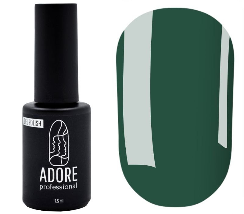 Гель-лак ADORE Professional №430 (зелений, емаль), 8 мл
