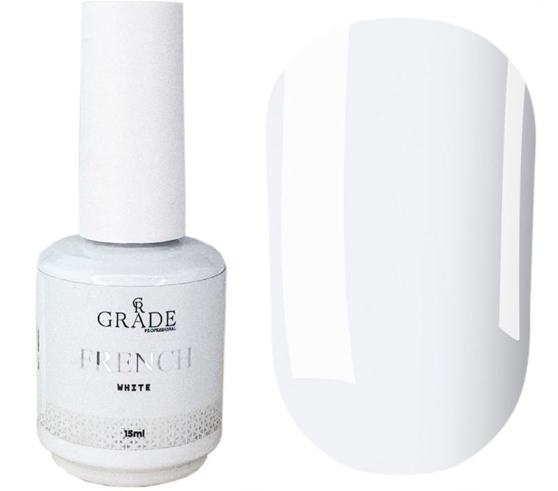 Grade Гель лак  HEMA/TPO free FRENCH white 15 мл