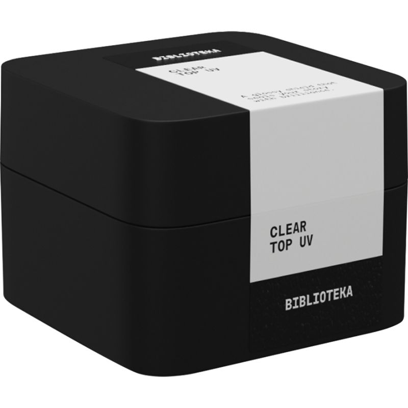 BIBLIOTEKA Топ для гель-лаку CLEAR TOP UV, 30 мл