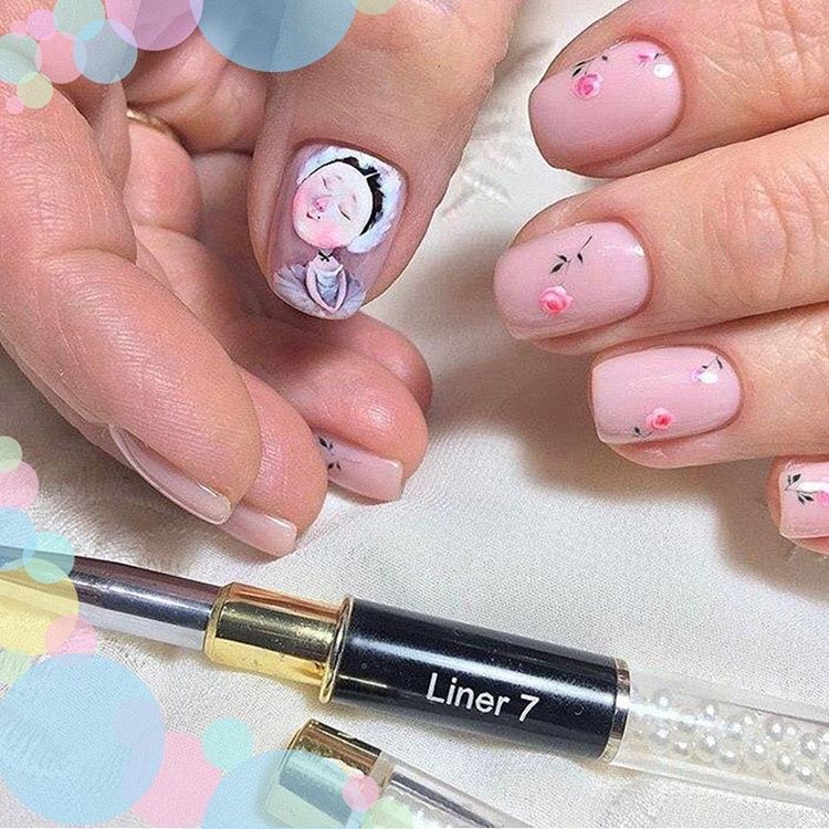 Kira Nails gel varnish No. 001 (pink for a jacket, translucent), 6 ml