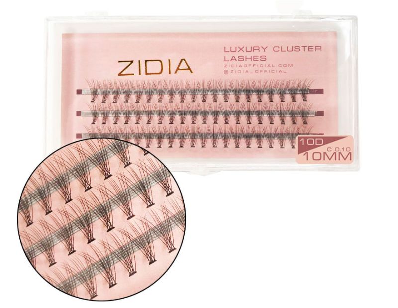 ZIDIA Cluster lashes Ресницы-пучки 10D C 0,10 (3 ленты, размер 10 мм)