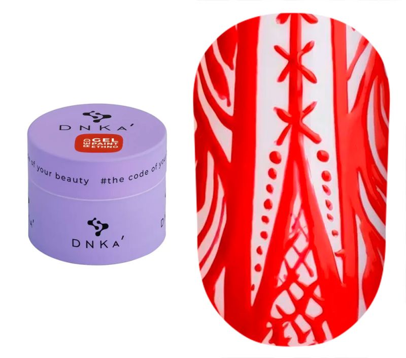 DNKa Гель-краска Gel Paint Ethno Red, 5 мл