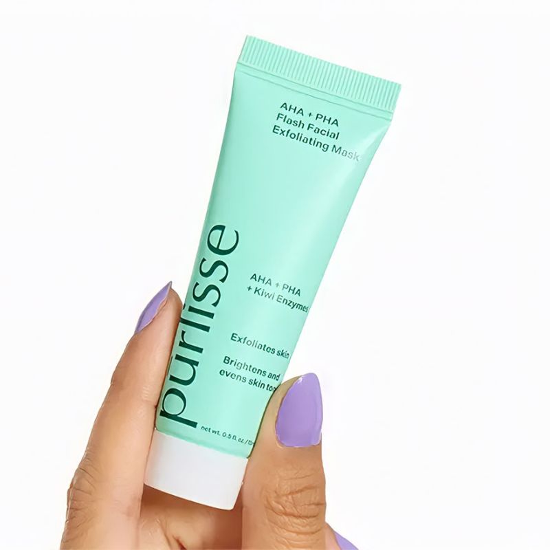 Purlisse Beauty Відлущувальна маска для обличчя Aha + Pha Flash Facial Exfoliating Mask, 15 мл