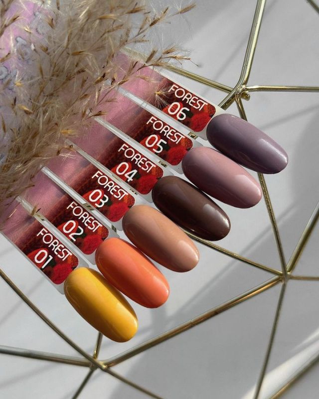 Toki Toki Gel nail polish Forest FS04 (walnut, enamel), 5 ml