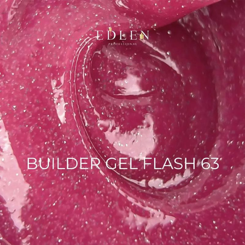 Edlen Гель для ногтей Builder gel Flash 63, 15 мл