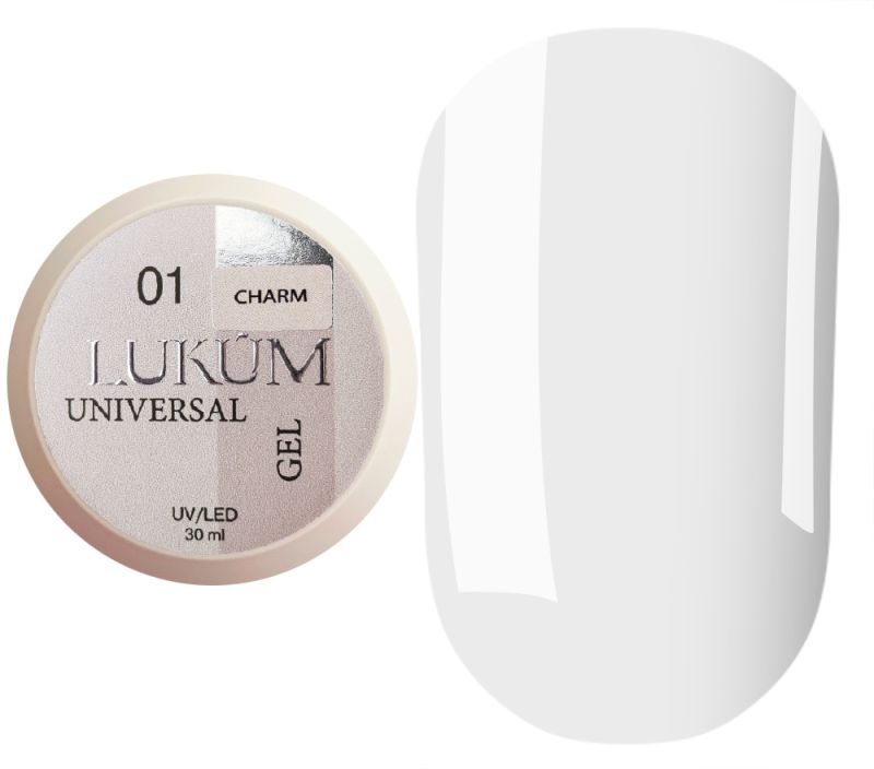Lukum Гель для ногтей Universal Gel №01, 30 мл