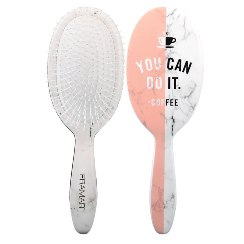 Framar Detangle Brush "Your cup of coffee believes in you"