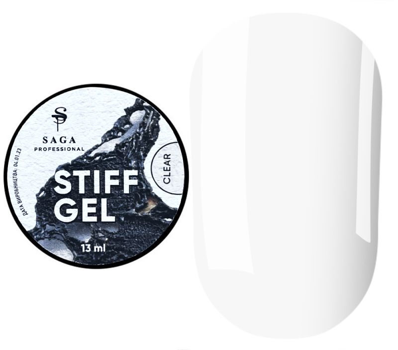 SAGA professional STIFF Gel гель-желе Clear (прозрачный), 13 мл