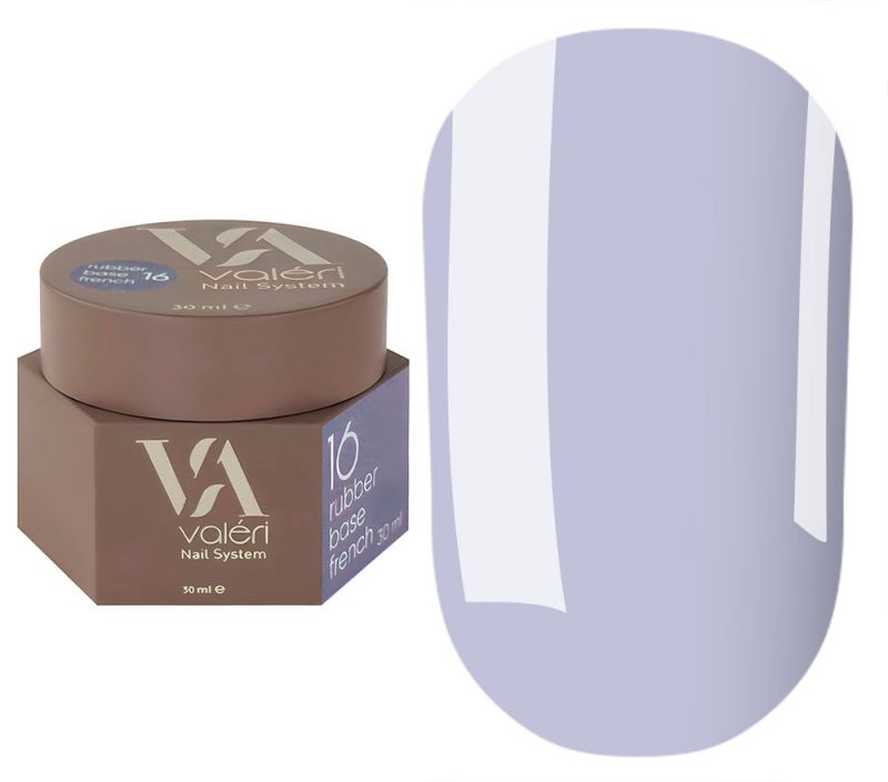 Valeri База для нігтів Rubber Base French №16, 30 мл