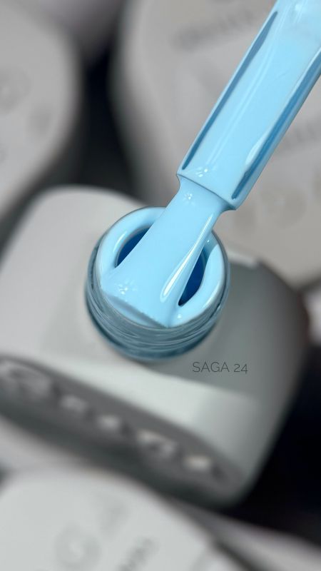 SAGA professional Gel Polish Marmalade 1 (green-yellow with flakes), 9 ml